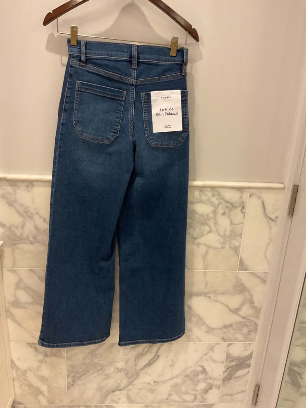 Frame’s Le PIxie Slim Palazzo w/Modernist Pocket - Picture 6 of 9